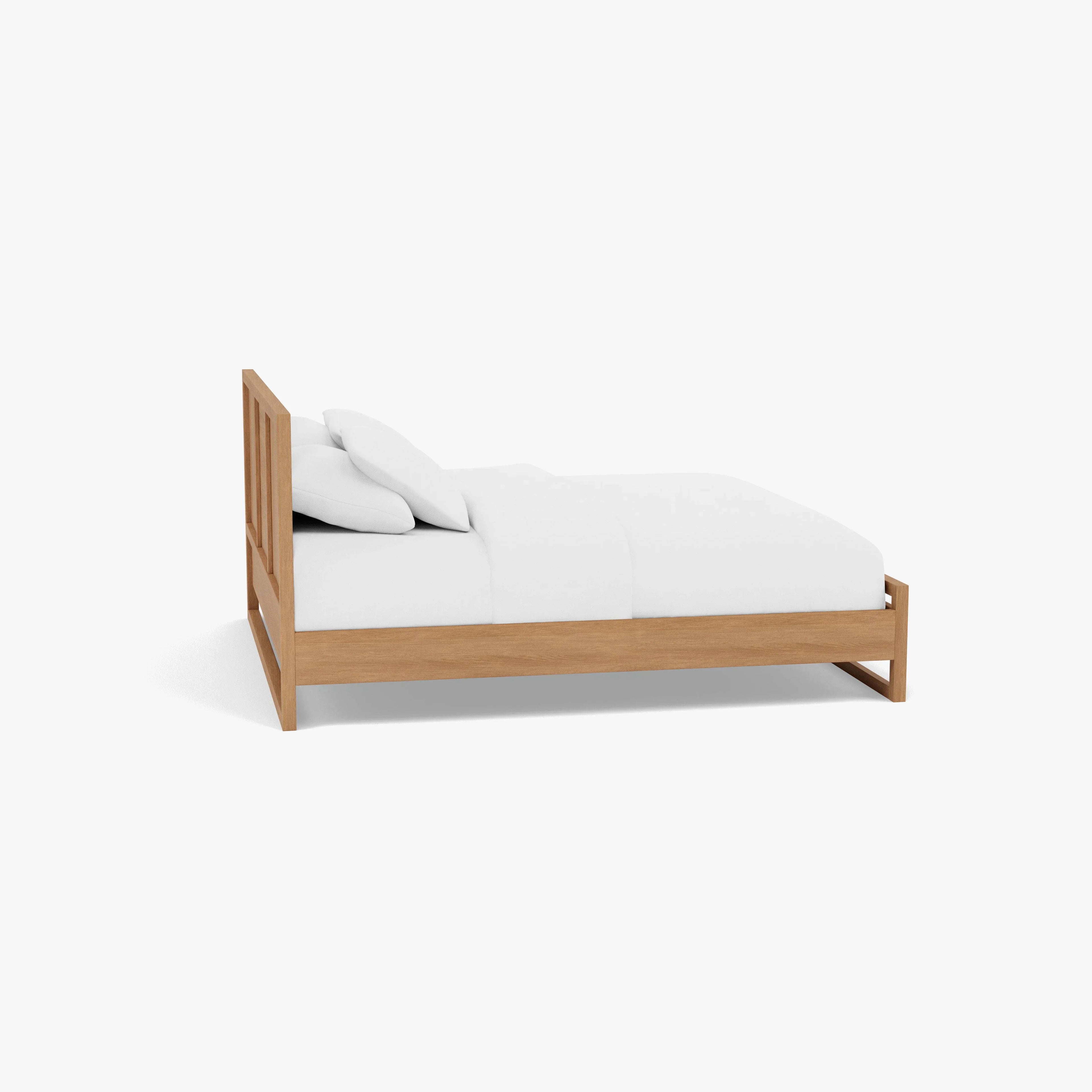 Bruno Bed Frame King American Oak