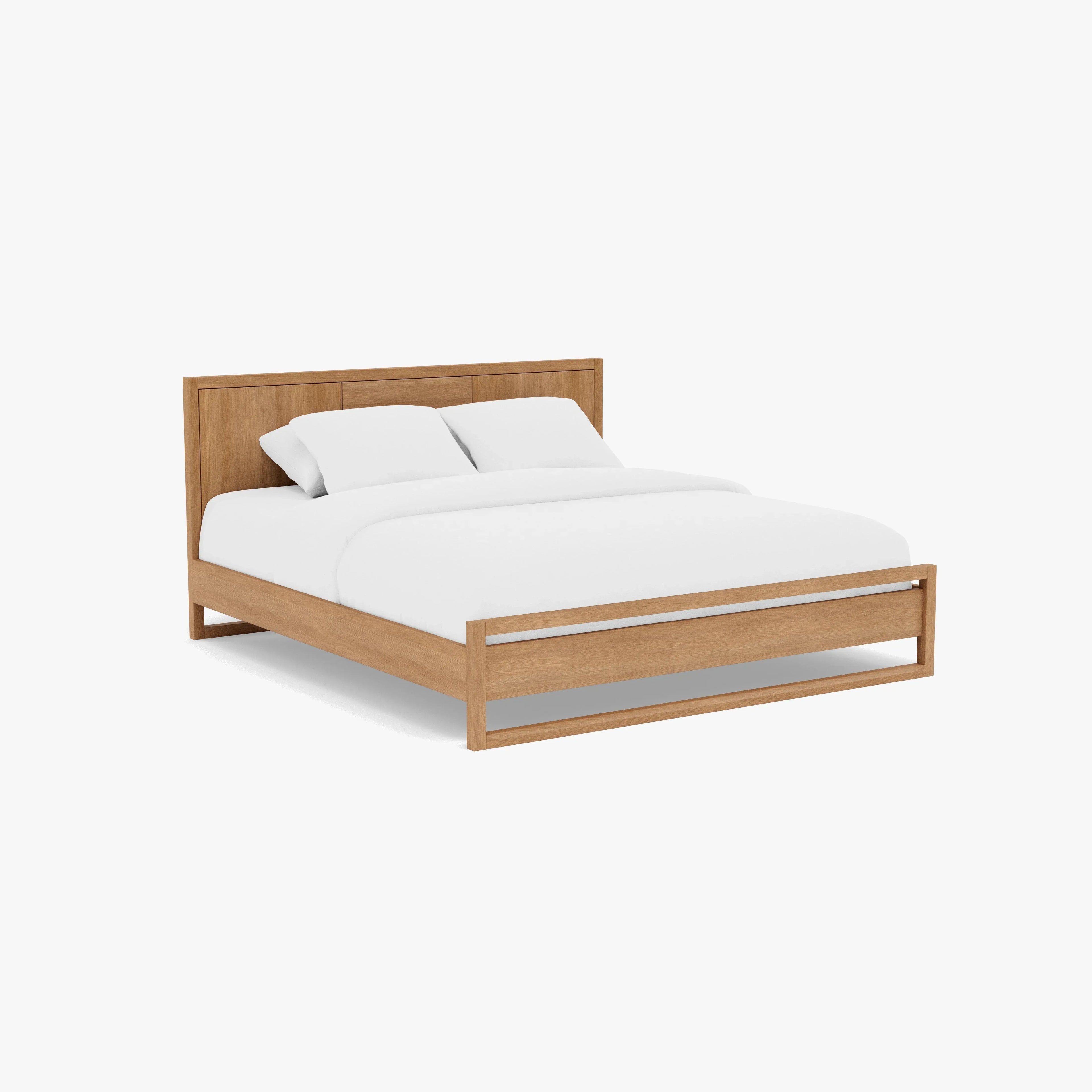 Bruno Bed Frame King American Oak