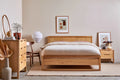 Bruno Bed Frame King American Oak