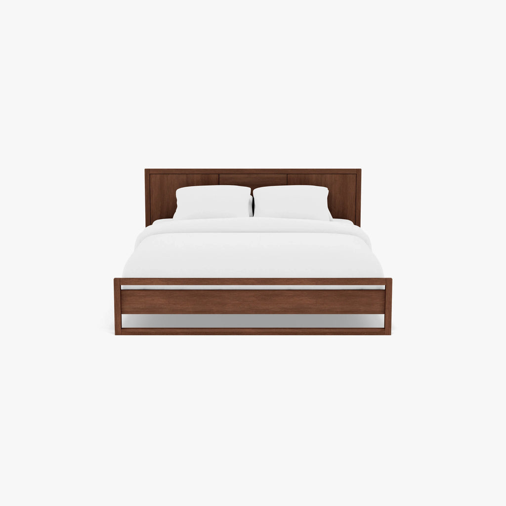 Bruno Bed Frame King American Walnut