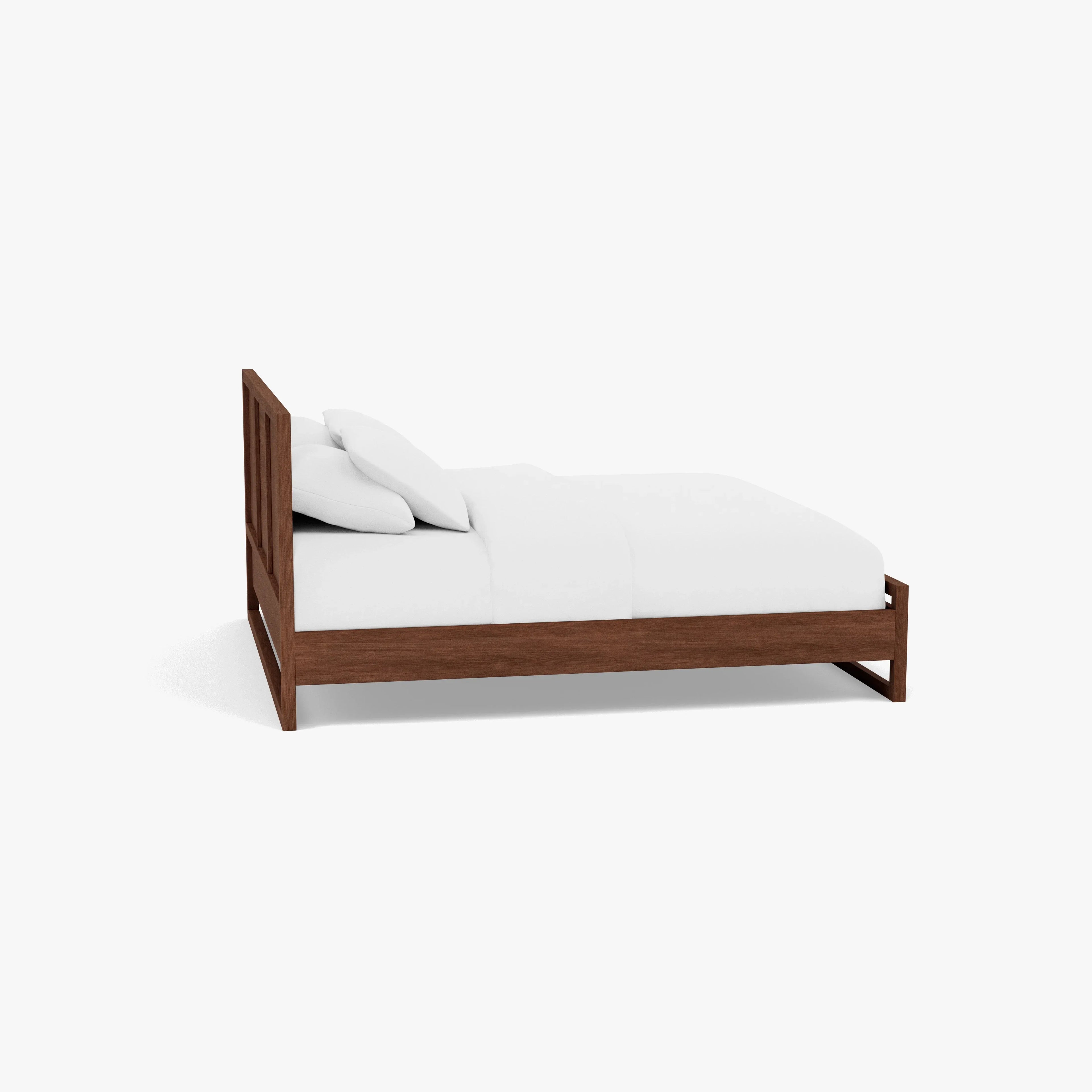 Bruno Bed Frame King American Walnut