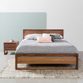 Bruno Bed Frame King American Walnut