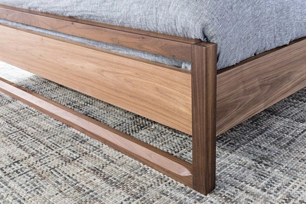 Bruno Bed Frame Queen American Walnut