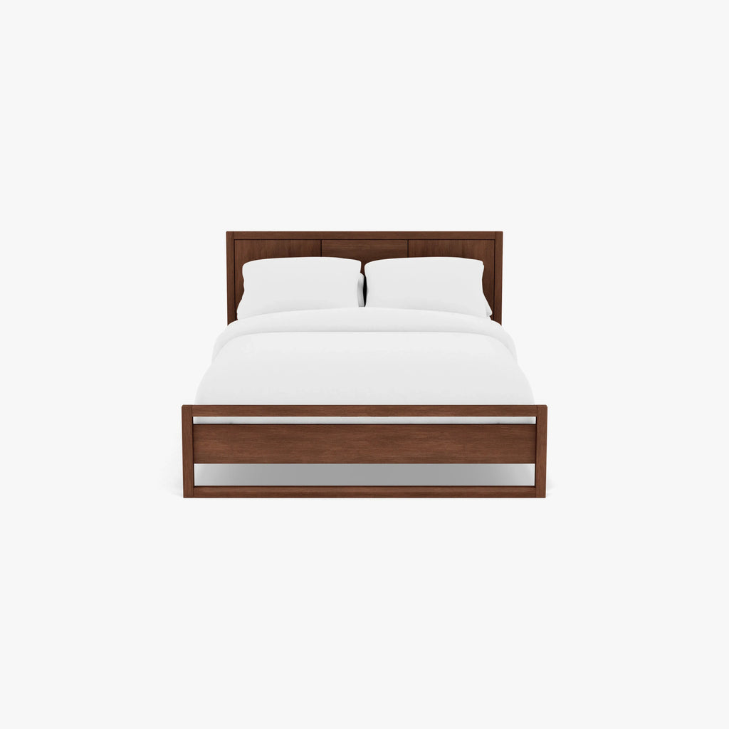 Bruno Bed Frame Queen American Walnut