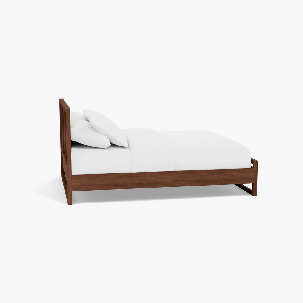 Bruno Bed Frame Queen American Walnut