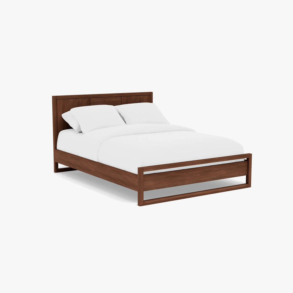 Bruno Bed Frame Queen American Walnut
