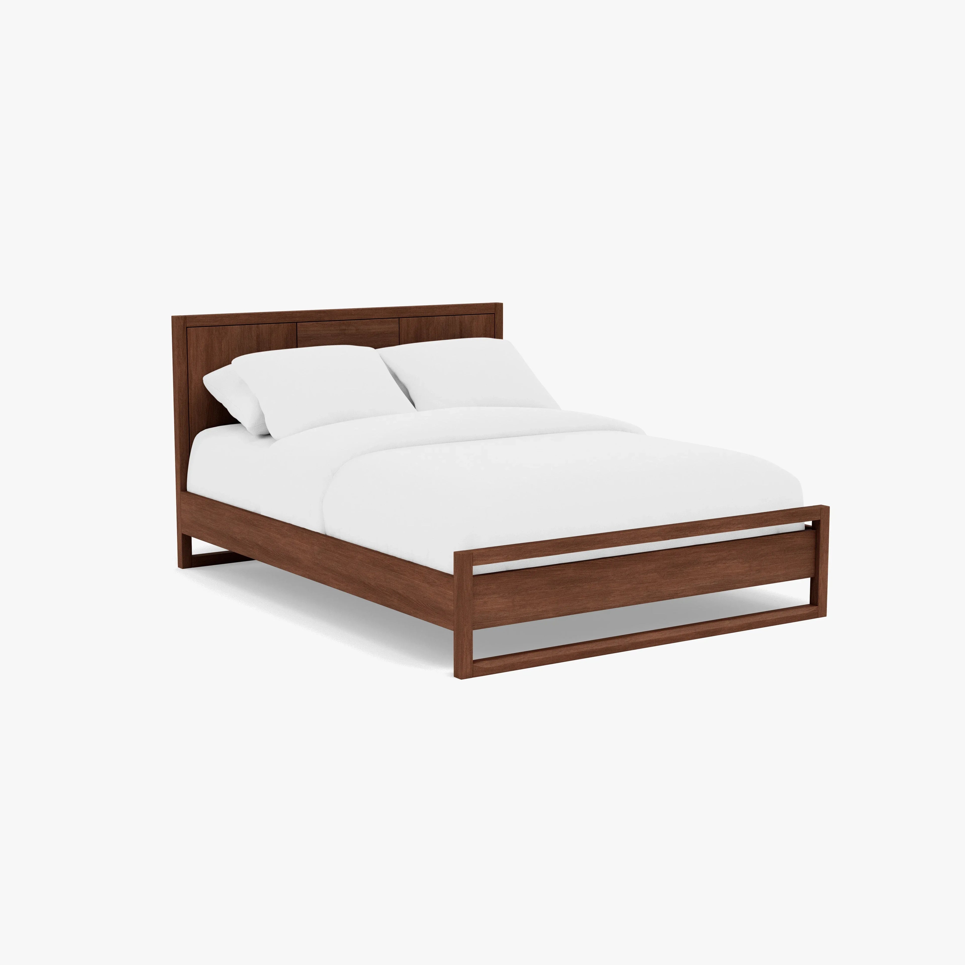 Bruno Bed Frame Queen American Walnut