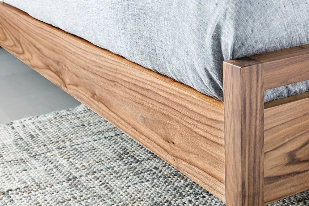 Bruno Bed Frame Queen American Walnut