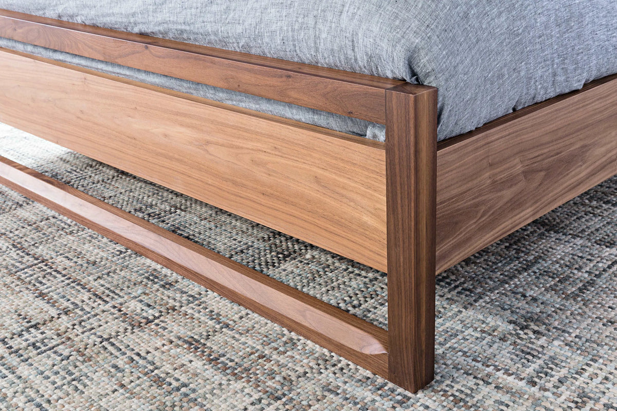 Bruno Bed Frame Queen American Walnut