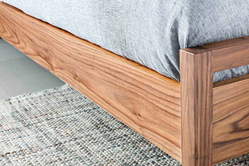 Bruno Bed Frame Queen American Walnut