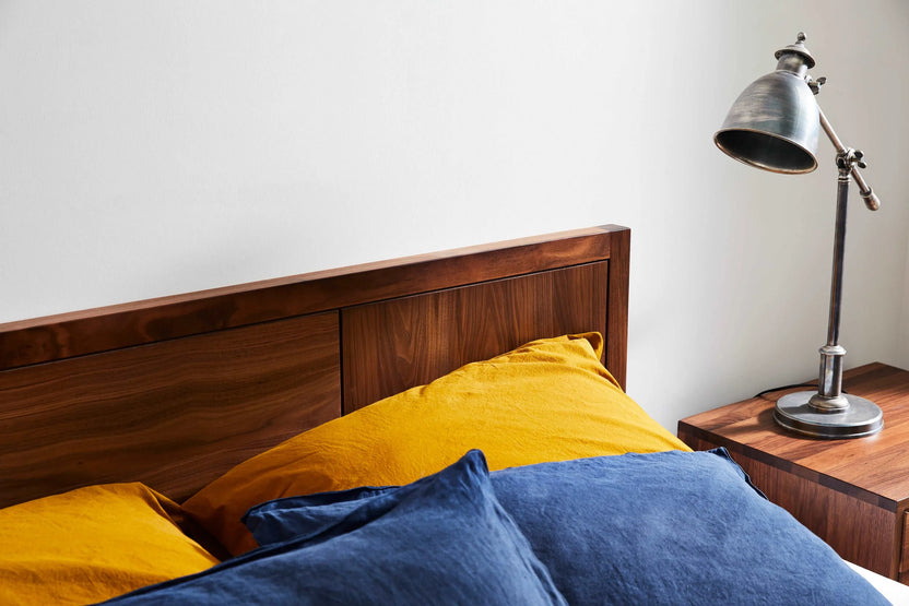 Bruno Bed Frame Queen American Walnut