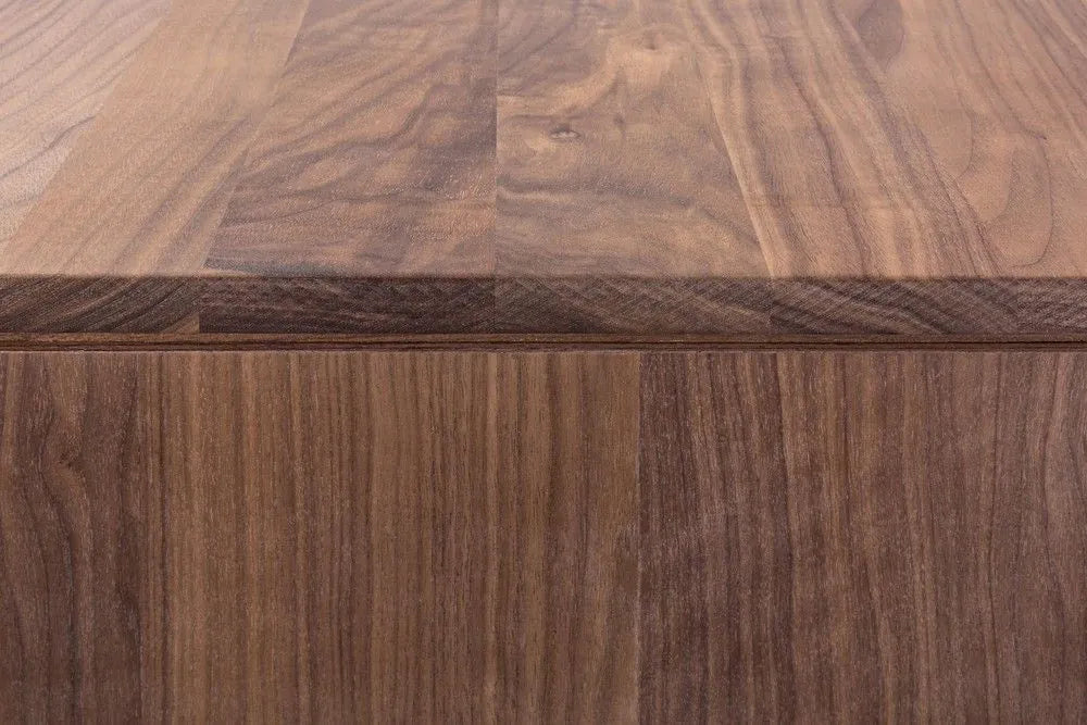 Bruno Nightstand 2 Drawers 20" x 17" Solid American Walnut