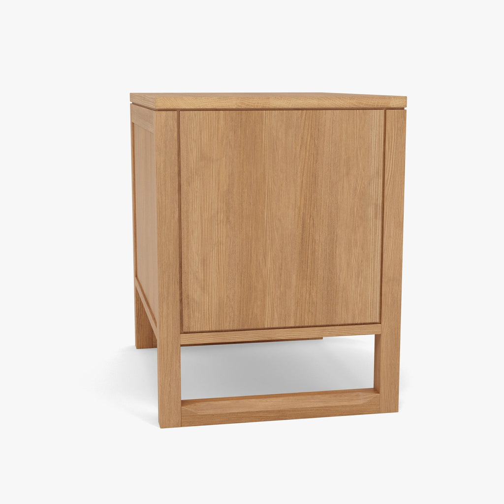 Bruno Nightstand XL 1 Drawer 24" x 19" Solid American Oak
