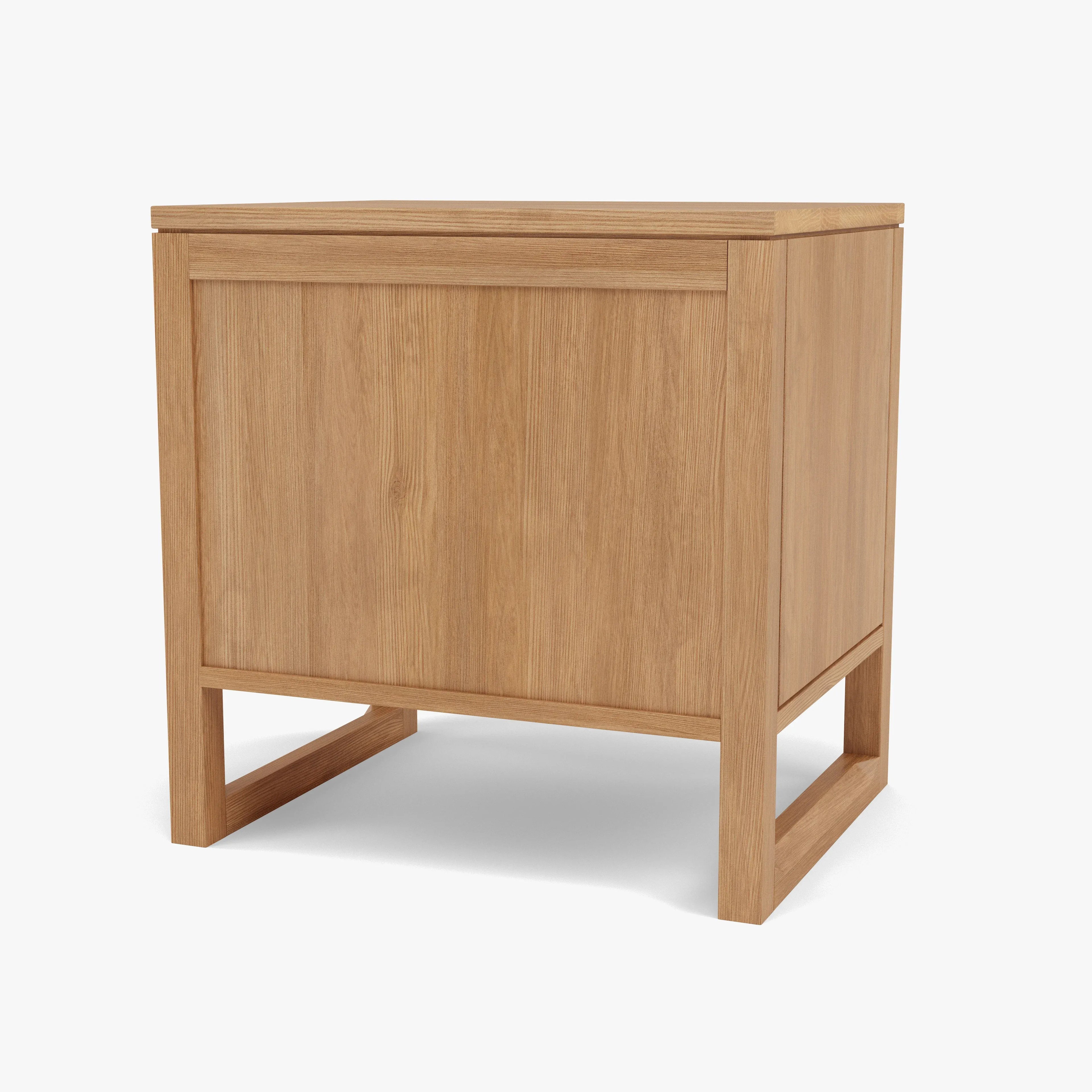 Bruno Nightstand XL 1 Drawer 24" x 19" Solid American Oak