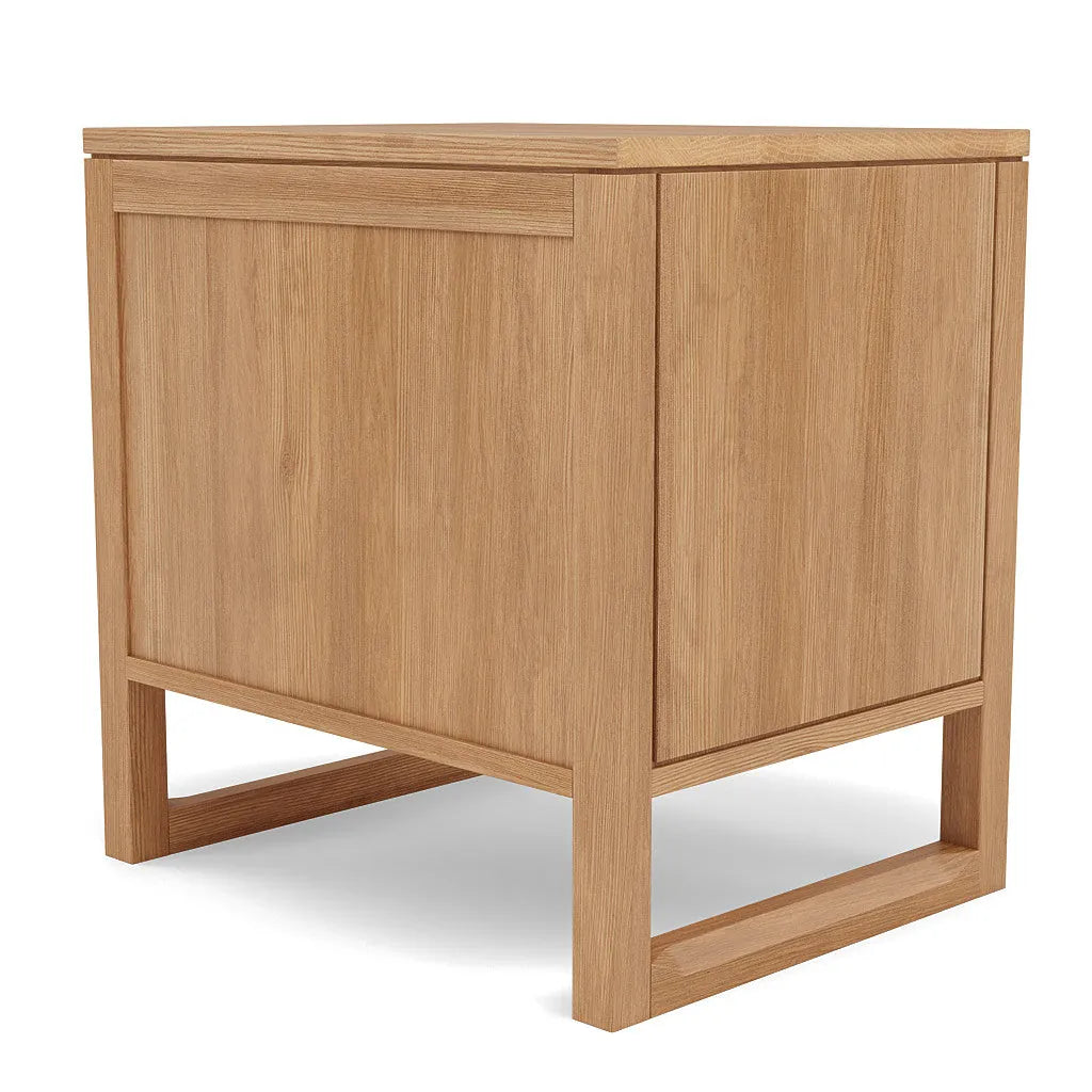 Bruno Nightstand XL 1 Drawer 24" x 19" Solid American Oak