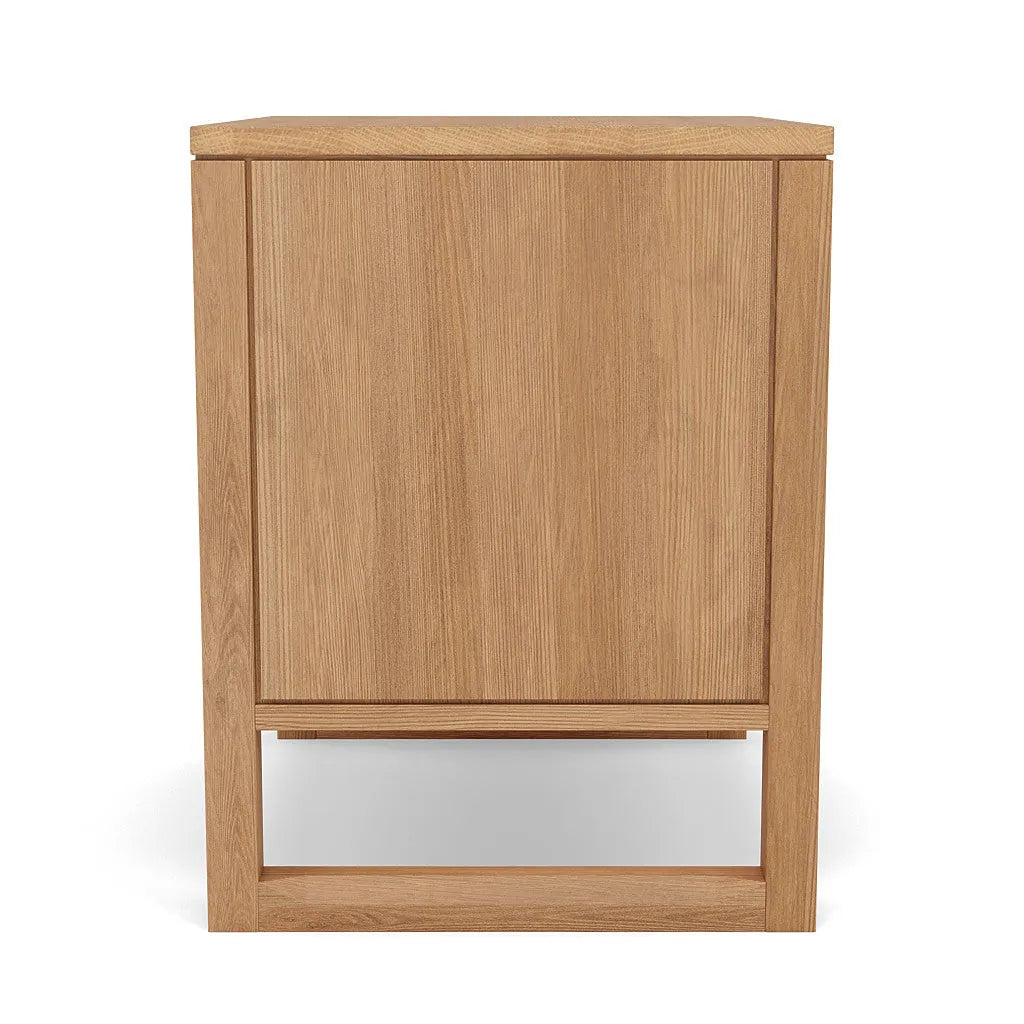 Bruno Nightstand XL 1 Drawer 24" x 19" Solid American Oak