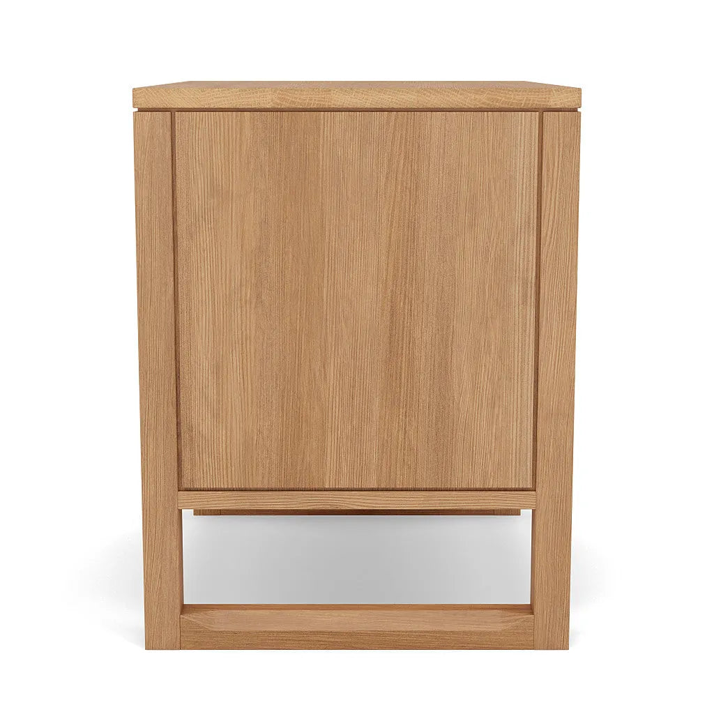 Bruno Nightstand XL 1 Drawer 24" x 19" Solid American Oak