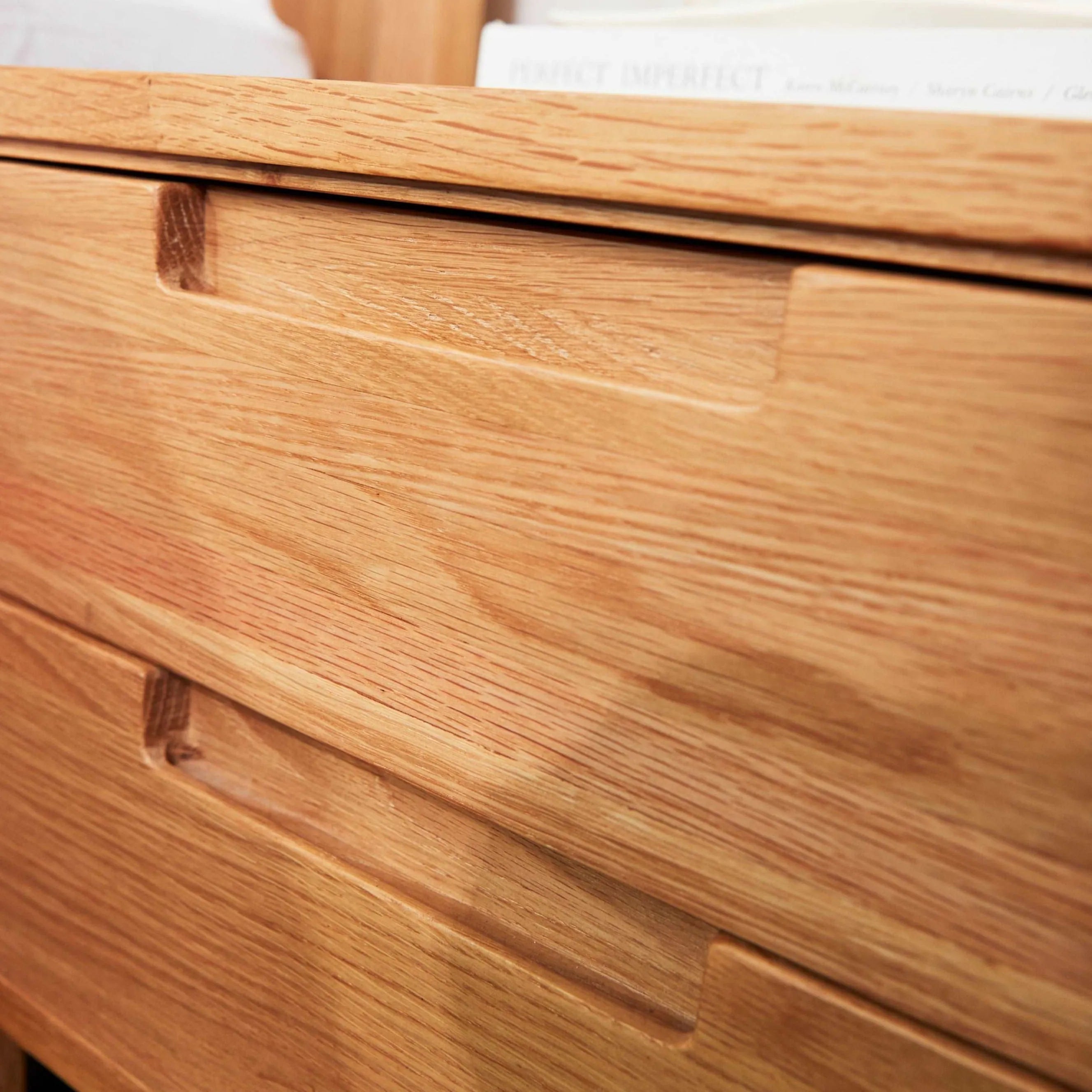 Bruno Nightstand XL 1 Drawer 24" x 19" Solid American Oak