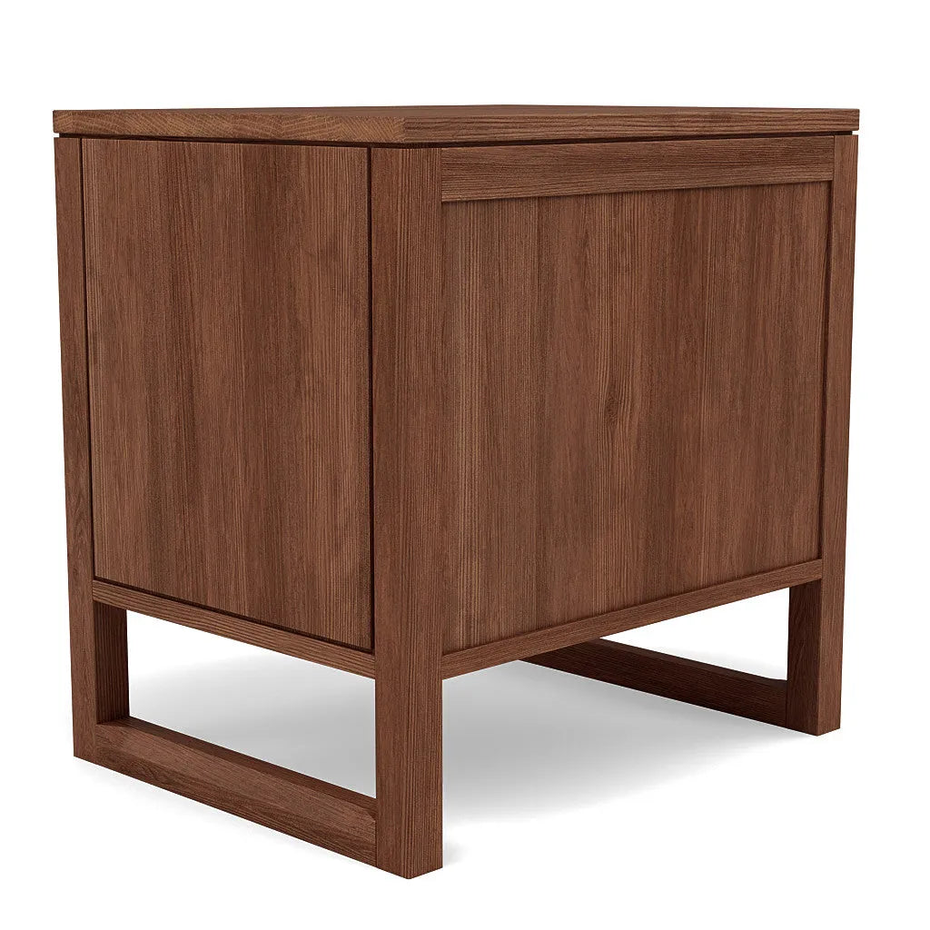 Bruno Nightstand XL 1 Drawer 24" x 19" Solid American Walnut