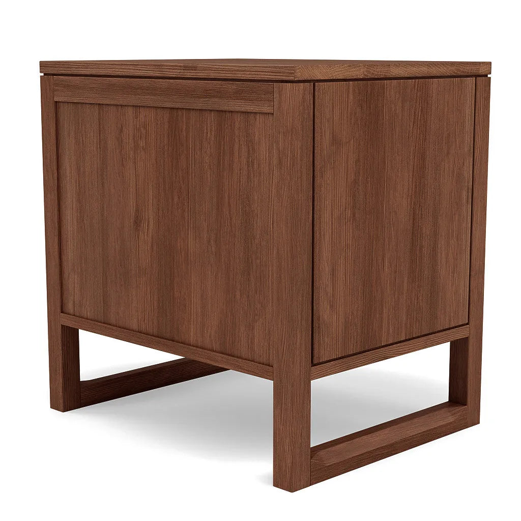 Bruno Nightstand XL 1 Drawer 24" x 19" Solid American Walnut