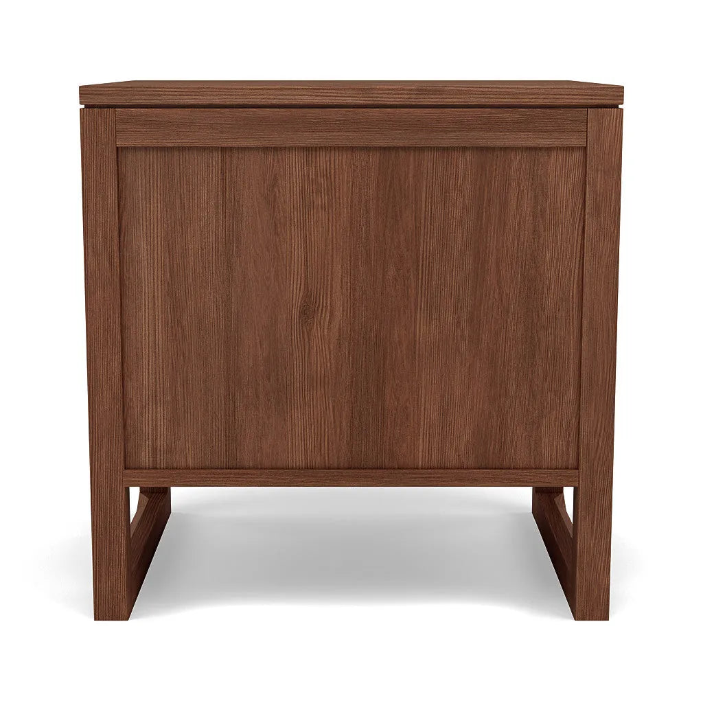 Bruno Nightstand XL 1 Drawer 24" x 19" Solid American Walnut