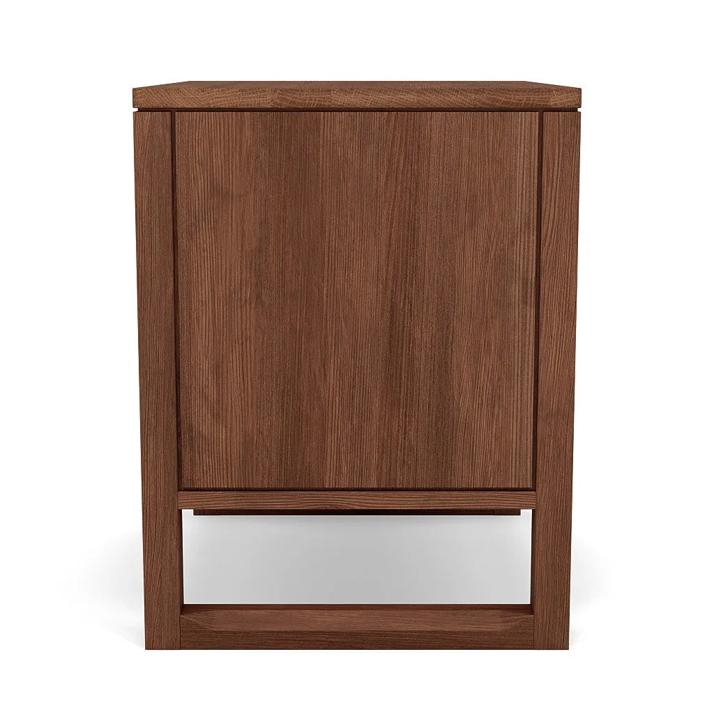 Bruno Nightstand XL 1 Drawer 24" x 19" Solid American Walnut