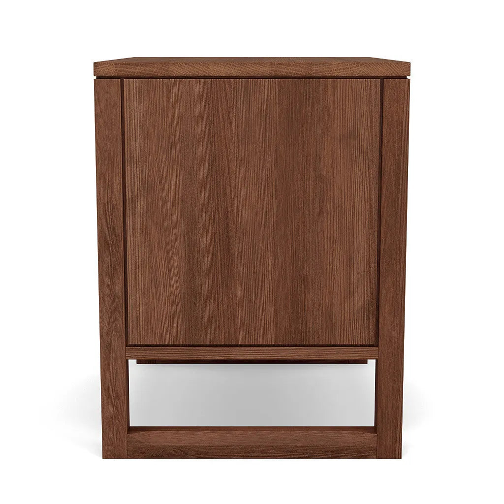 Bruno Nightstand XL 1 Drawer 24" x 19" Solid American Walnut
