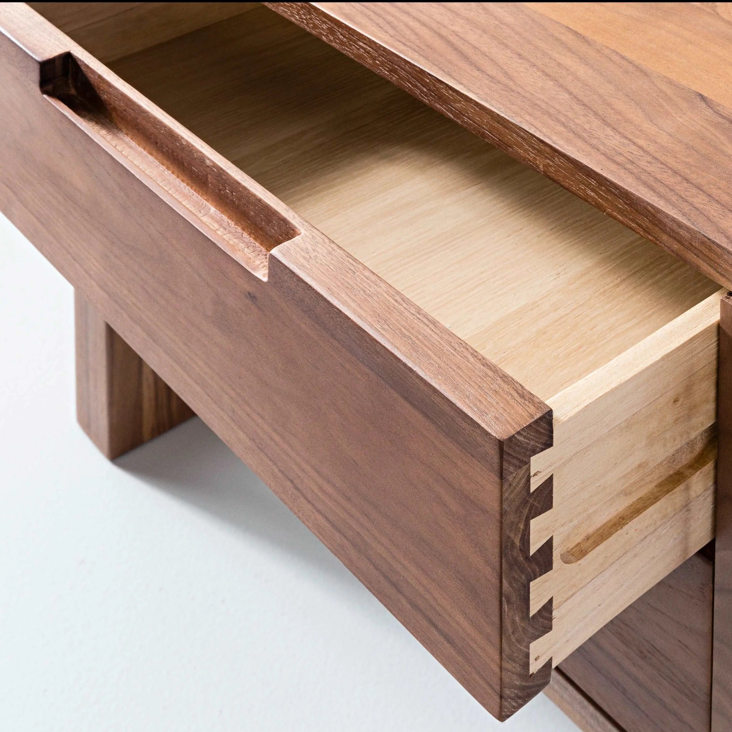 Bruno Nightstand XL 1 Drawer 24" x 19" Solid American Walnut
