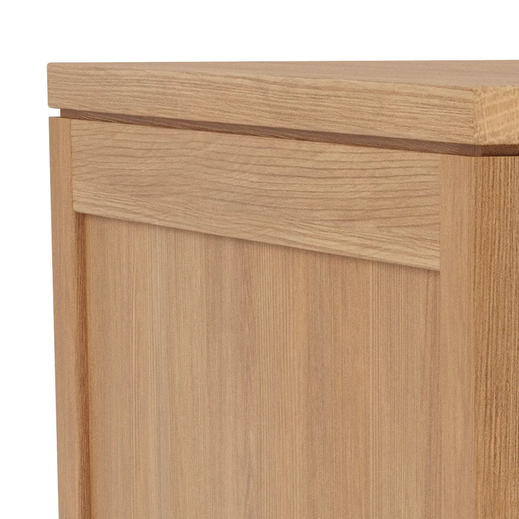 Bruno Nightstand XL 2 Drawers 24" x 19" Solid American Oak