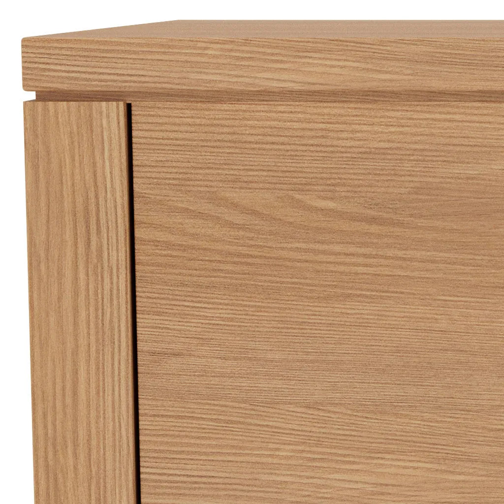 Bruno Nightstand XL 2 Drawers 24" x 19" Solid American Oak