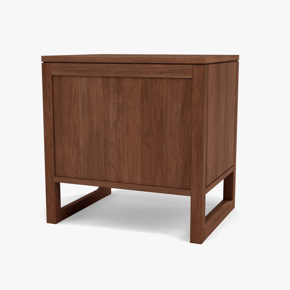 Bruno Nightstand XL 2 Drawers 24" x 19" Solid American Walnut