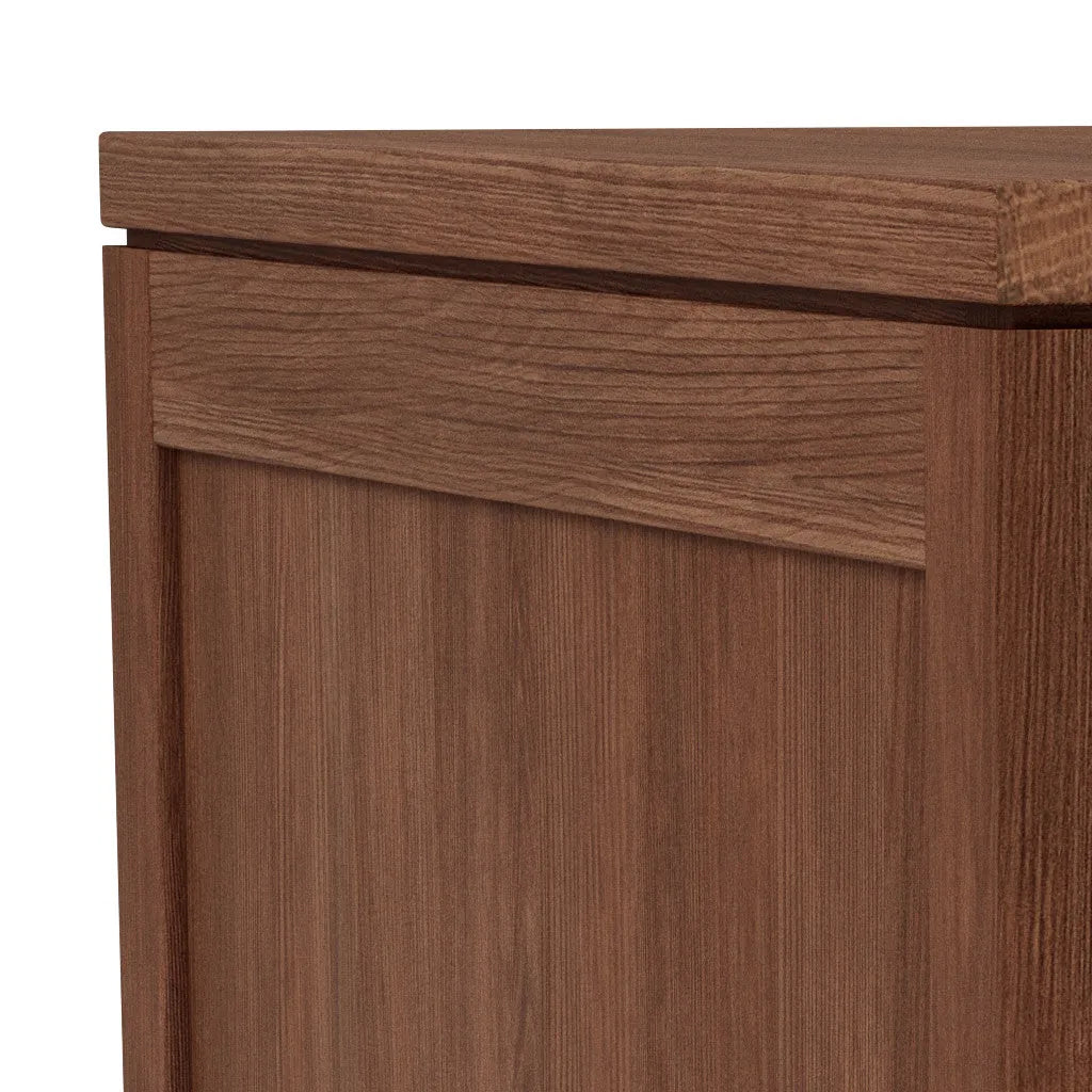 Bruno Nightstand XL 2 Drawers 24" x 19" Solid American Walnut
