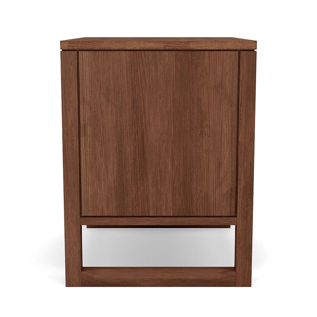 Bruno Nightstand XL 2 Drawers 24" x 19" Solid American Walnut