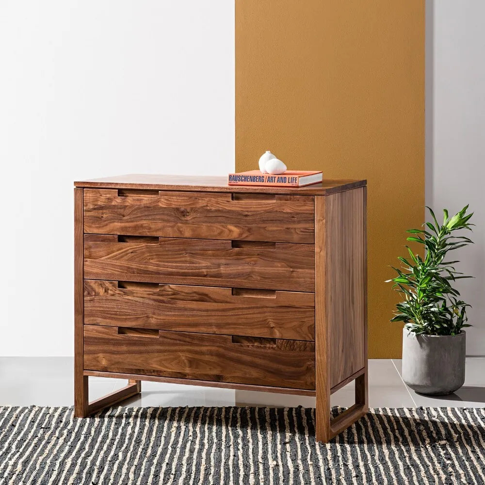 Bruno Dresser 4 Drawers 39" x 19" Solid American Walnut