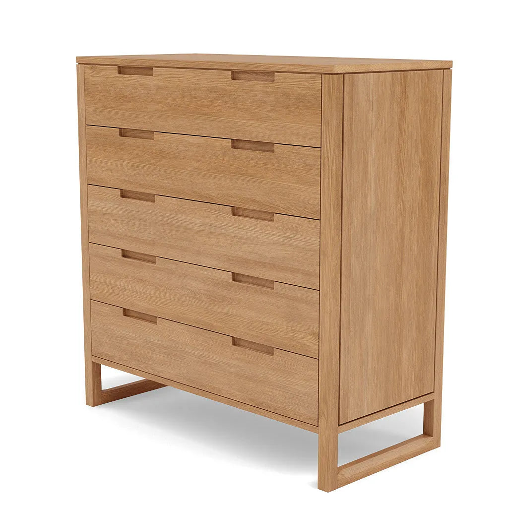 Bruno Dresser 5 Drawers 43" x 21" Solid American Oak