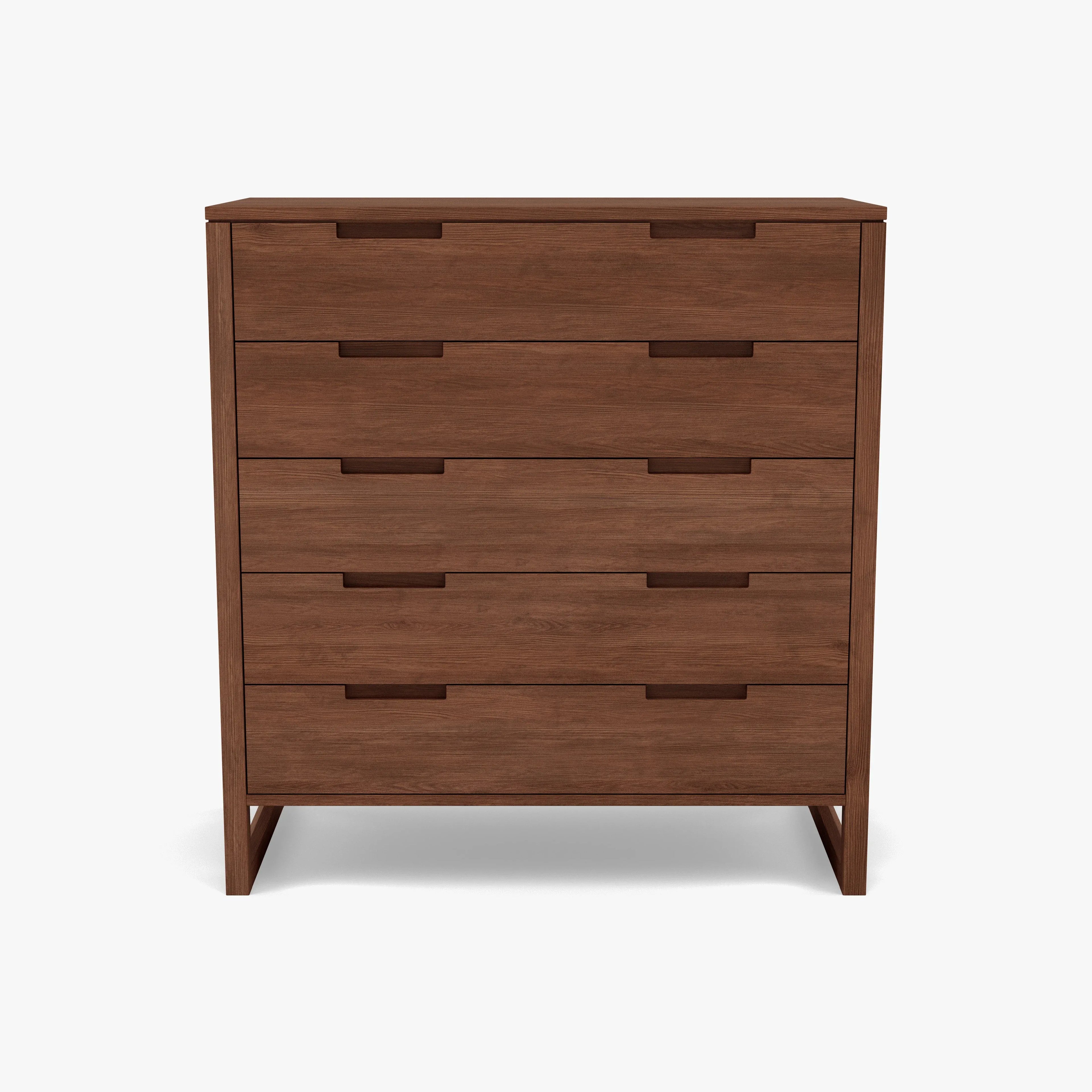 Bruno Dresser 5 Drawers 43" x 21" Solid American Walnut