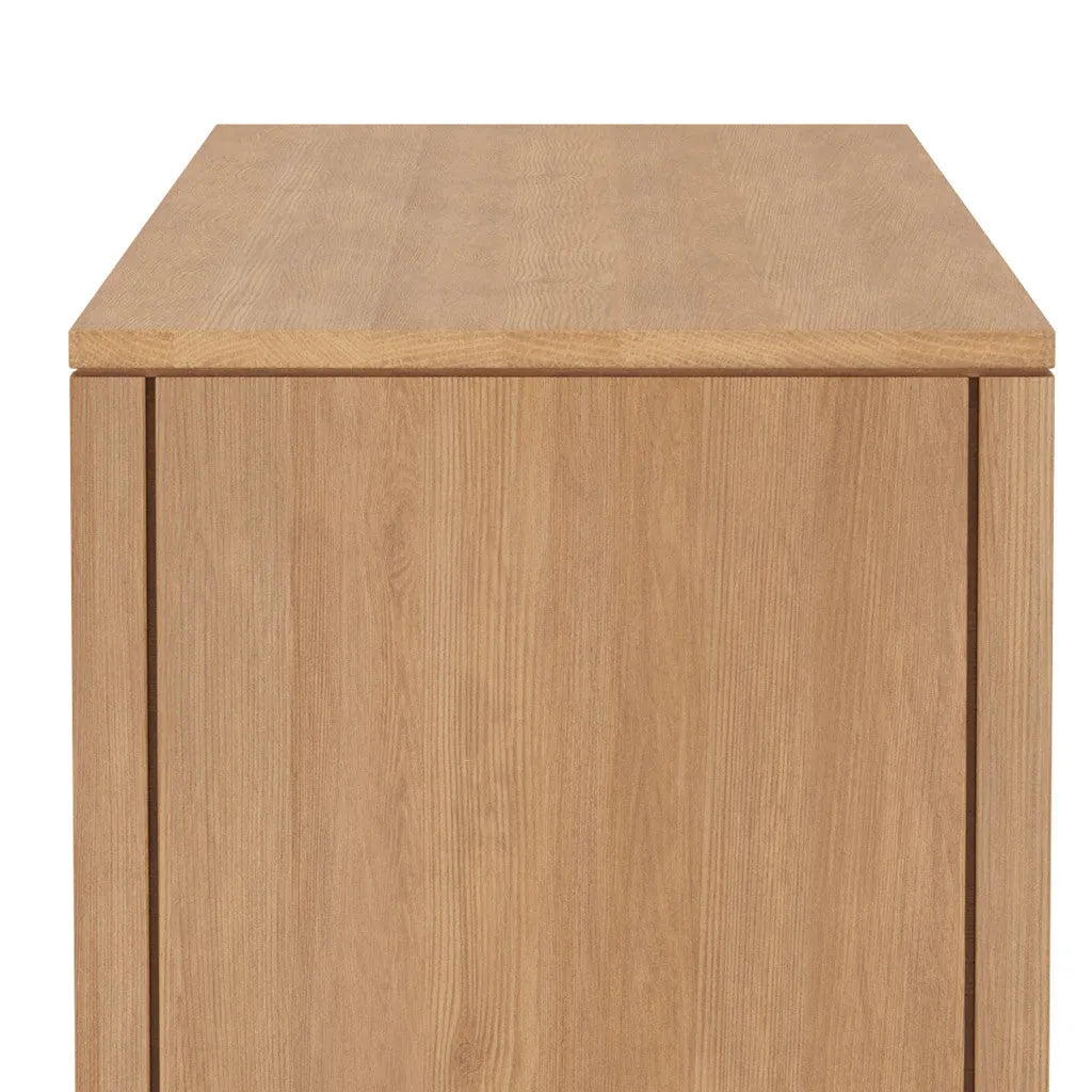 Bruno Dresser 9 Drawers 79" x 21" Solid American Oak