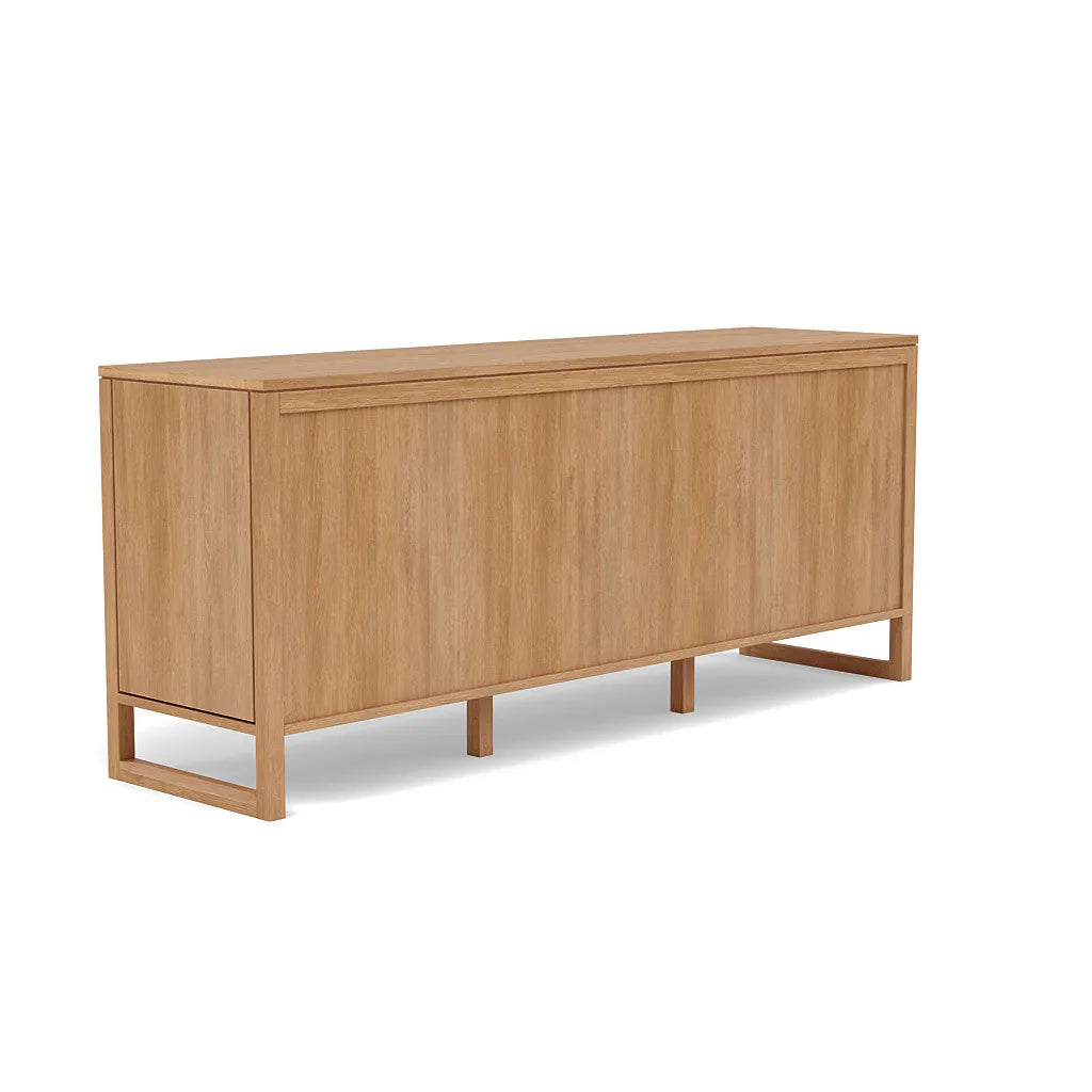 Bruno Dresser 9 Drawers 79" x 21" Solid American Oak