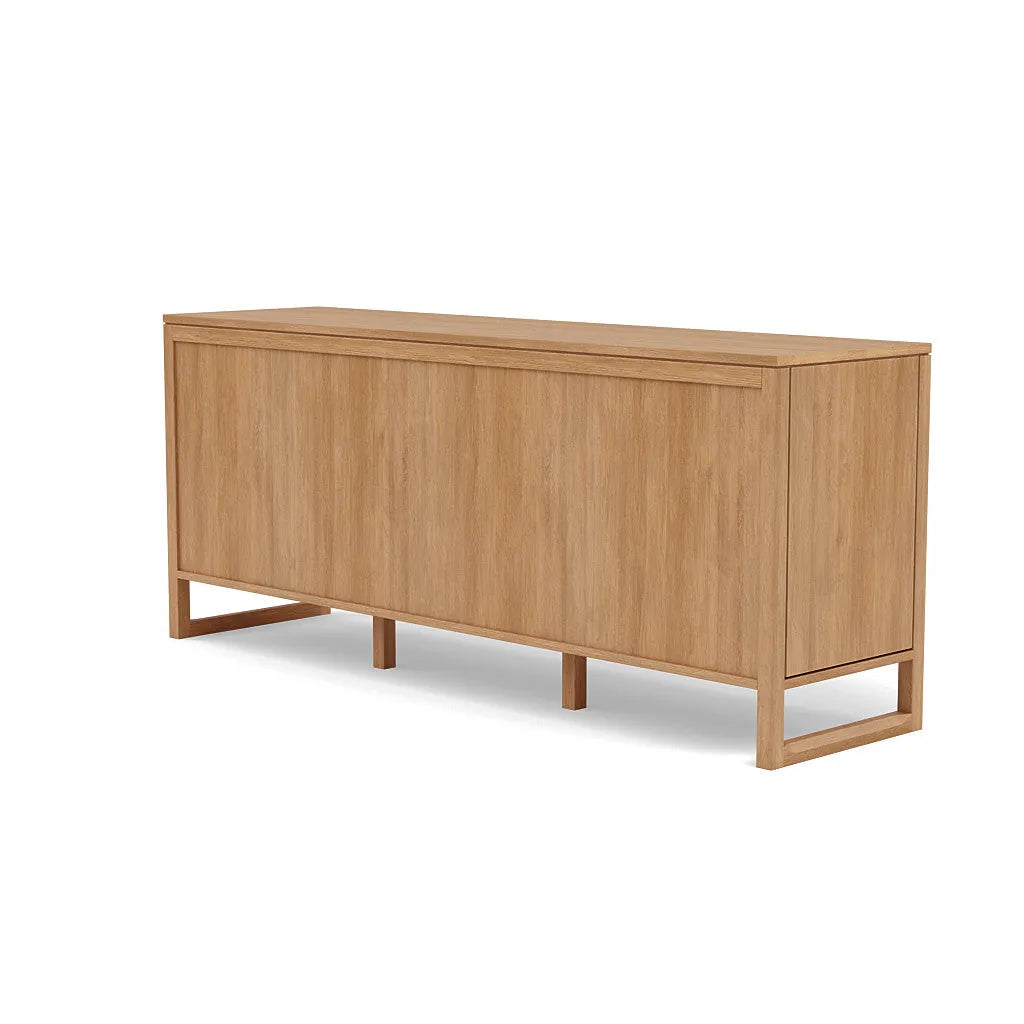 Bruno Dresser 9 Drawers 79" x 21" Solid American Oak