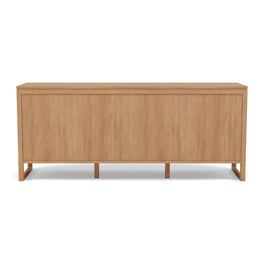 Bruno Dresser 9 Drawers 79" x 21" Solid American Oak