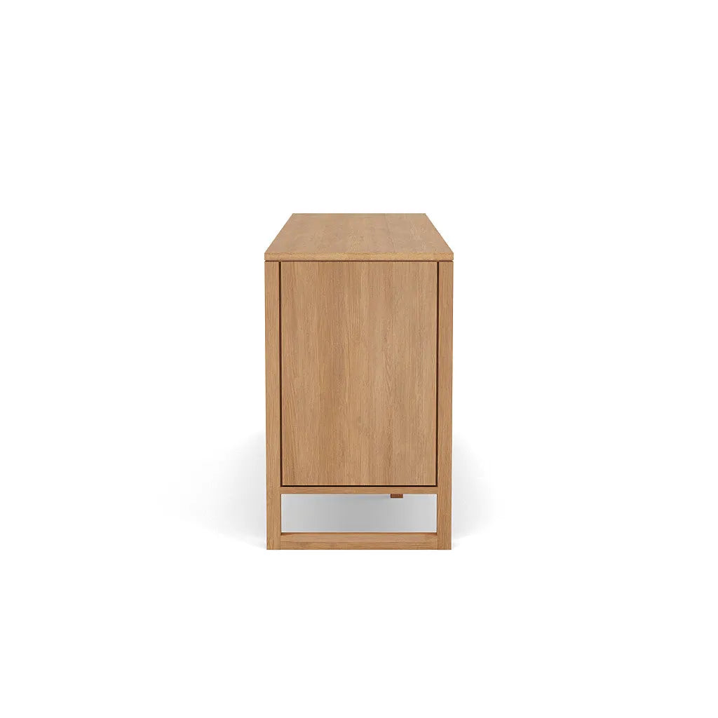 Bruno Dresser 9 Drawers 79" x 21" Solid American Oak