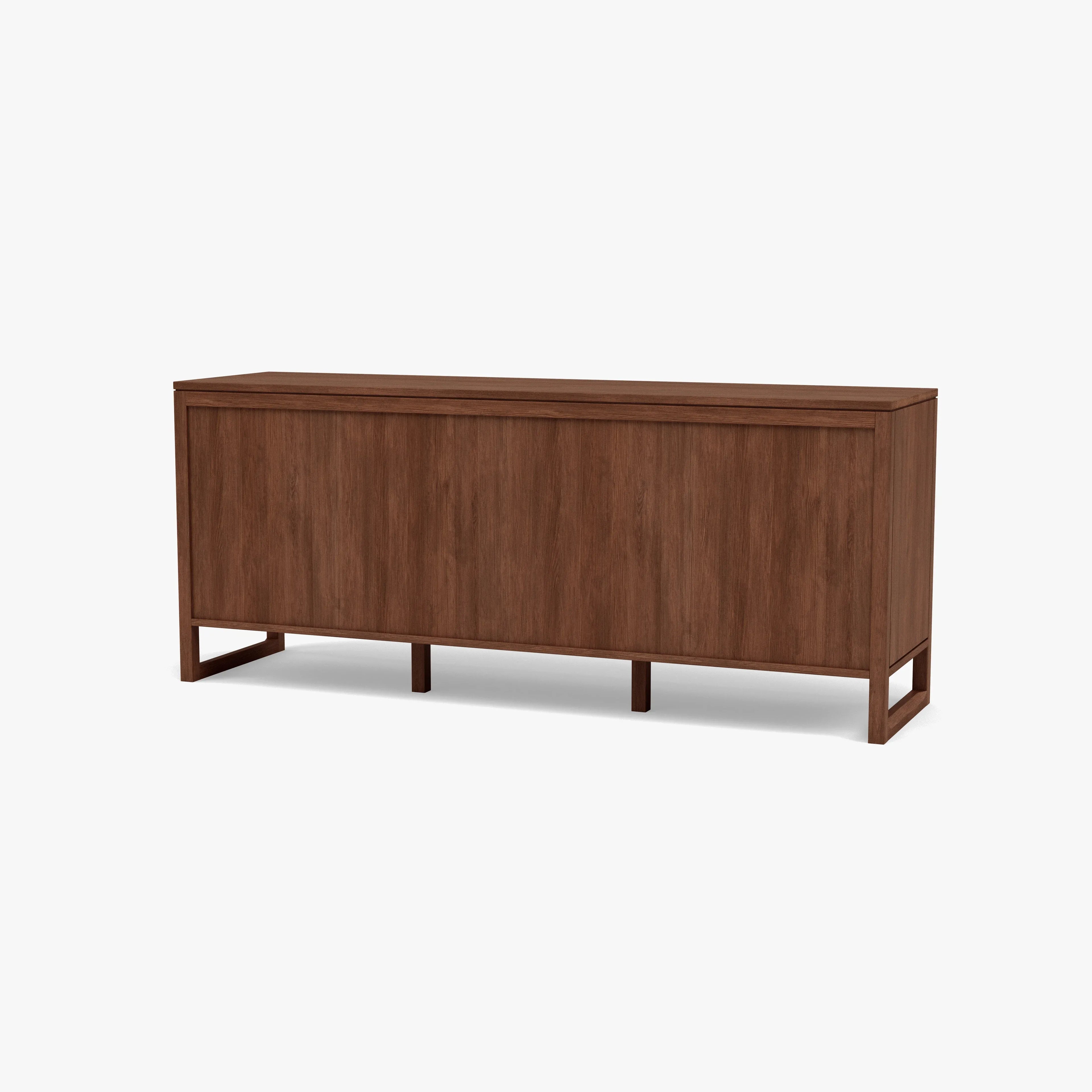 Bruno Dresser 9 Drawers 79" x 21" Solid American Walnut