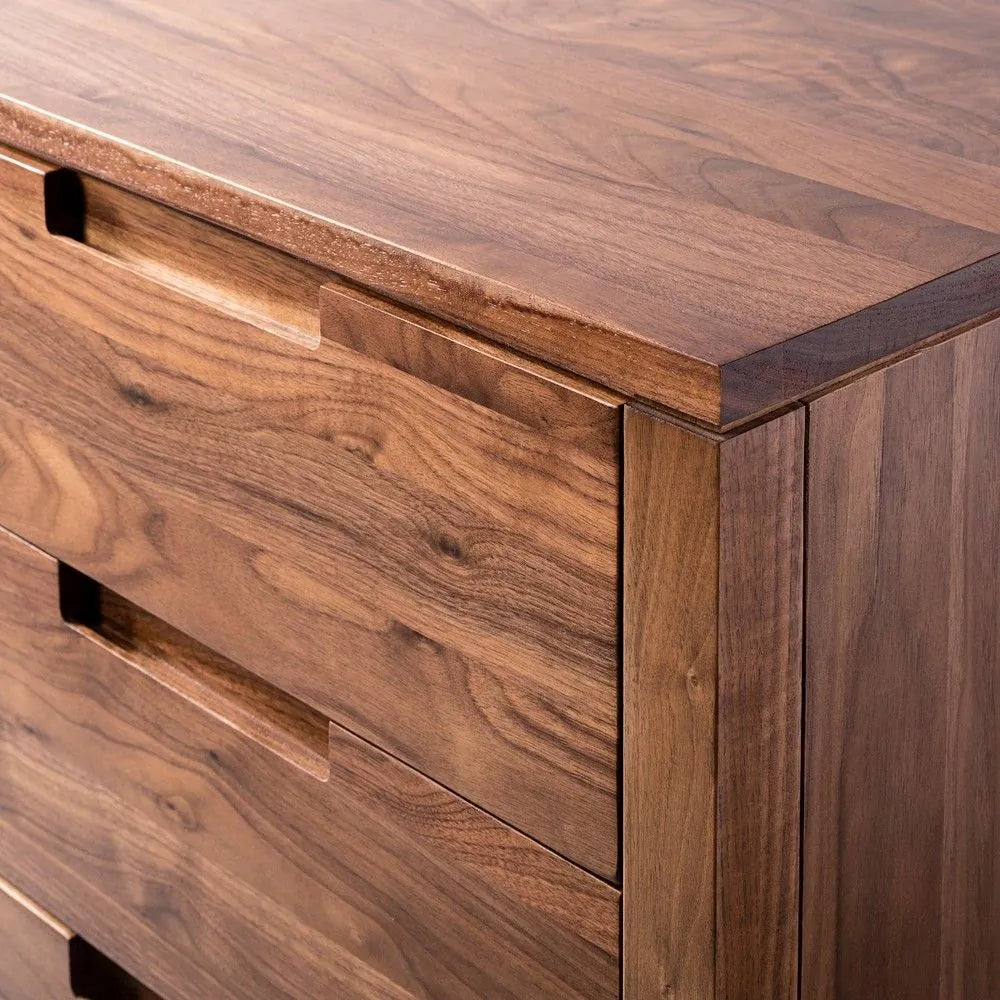 Bruno Dresser 9 Drawers 79" x 21" Solid American Walnut