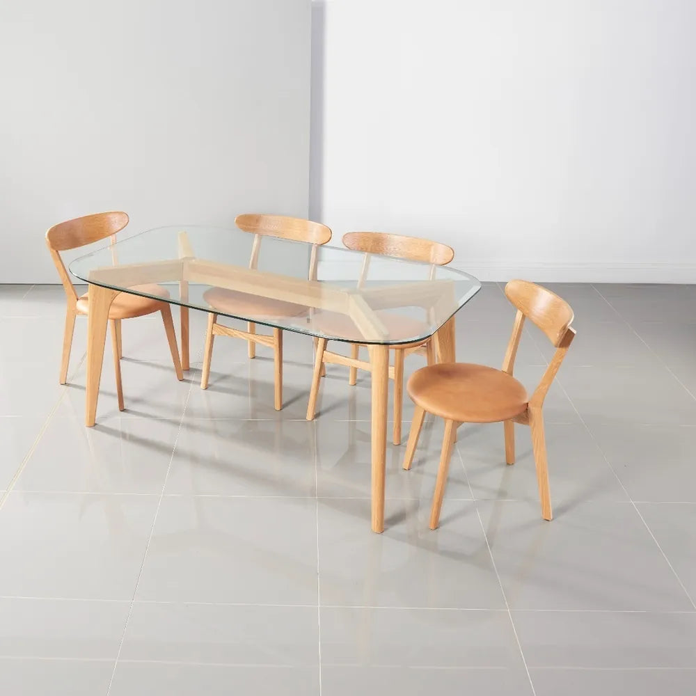 Hilda Dining Table 63" x 35" Solid American Oak
