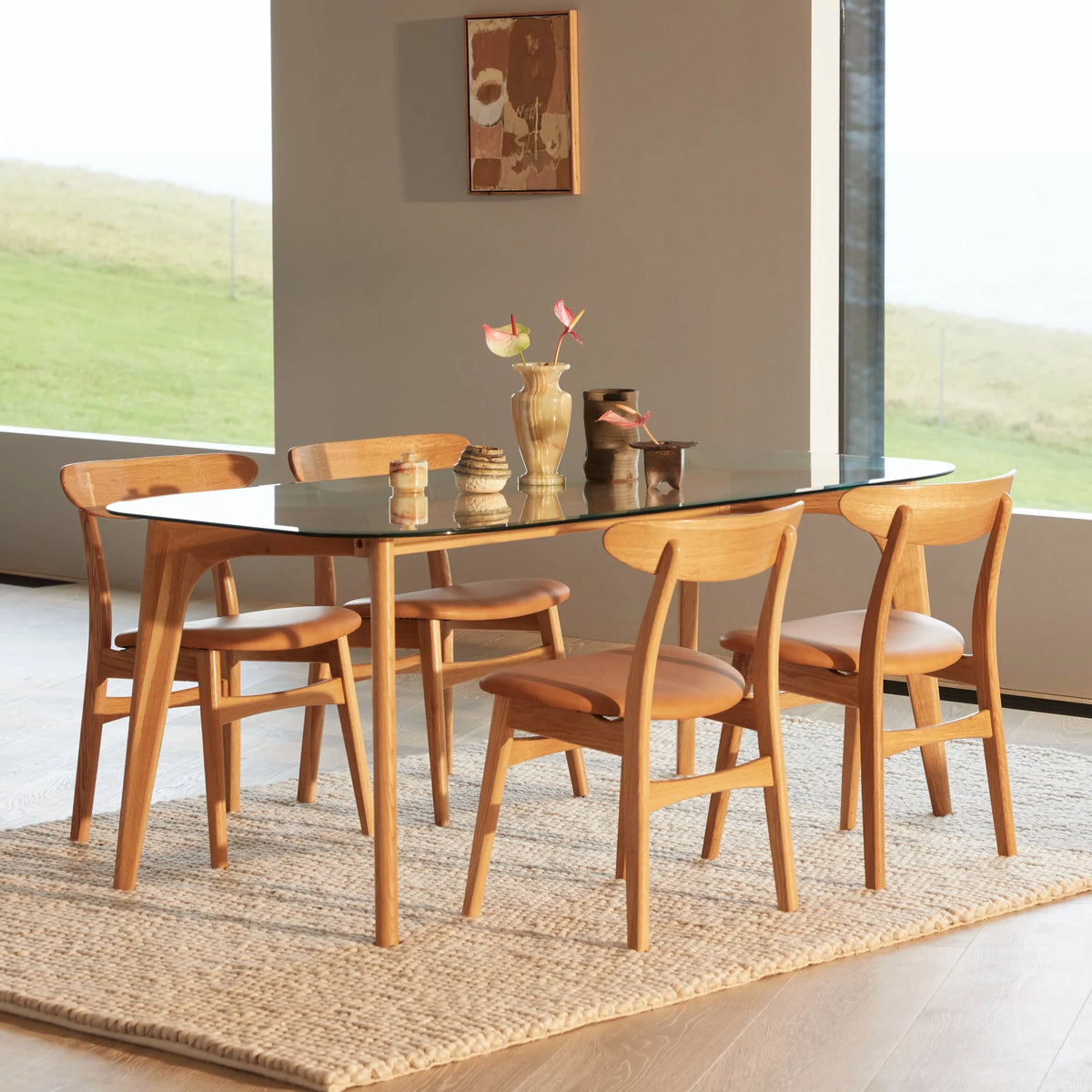 Hilda Dining Table 63" x 35" Solid American Oak
