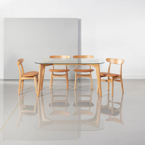 Hilda Dining Table 63" x 35" Solid American Oak