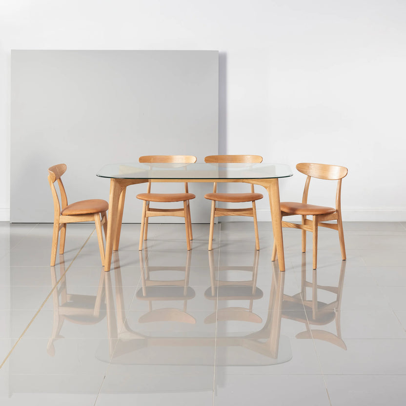Hilda Dining Table 63" x 35" Solid American Oak