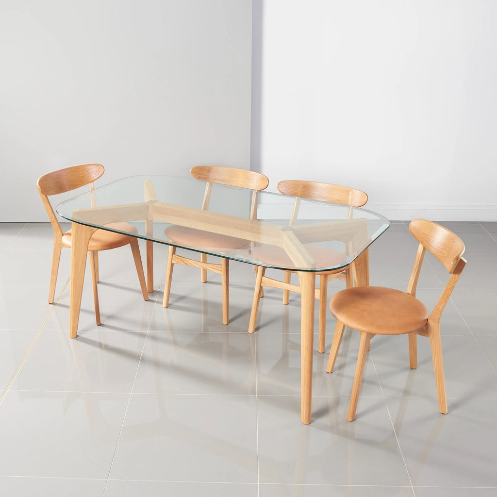 Hilda Dining Table 63" x 35" Solid American Oak