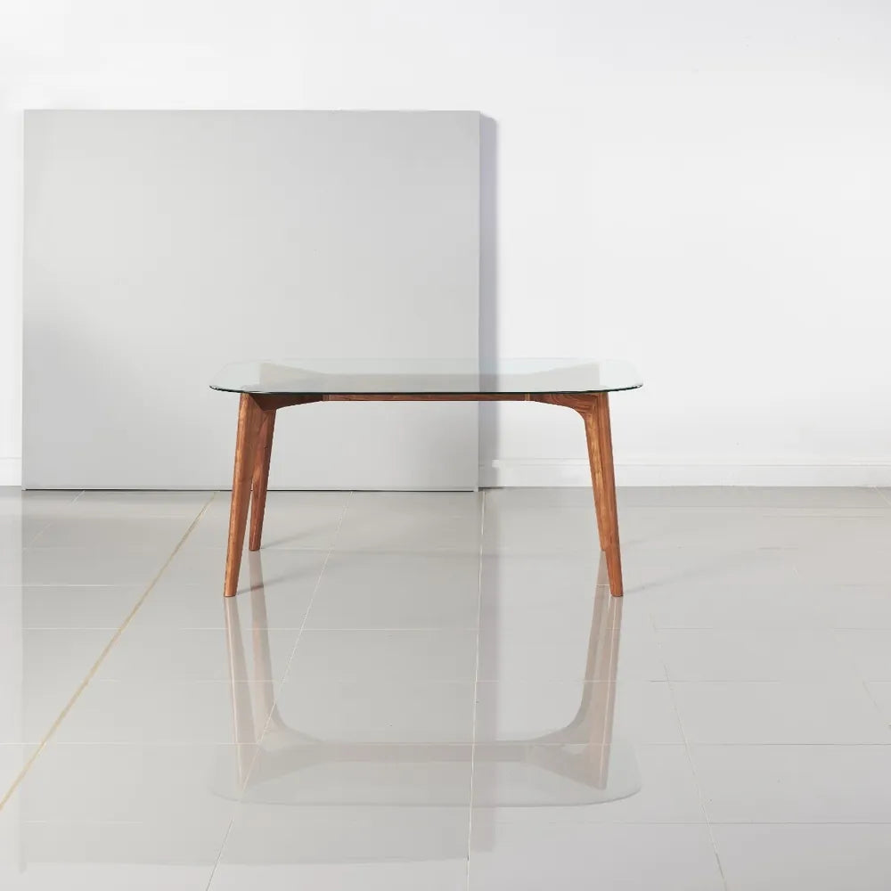 Hilda Dining Table 63" x 35" Solid American Walnut