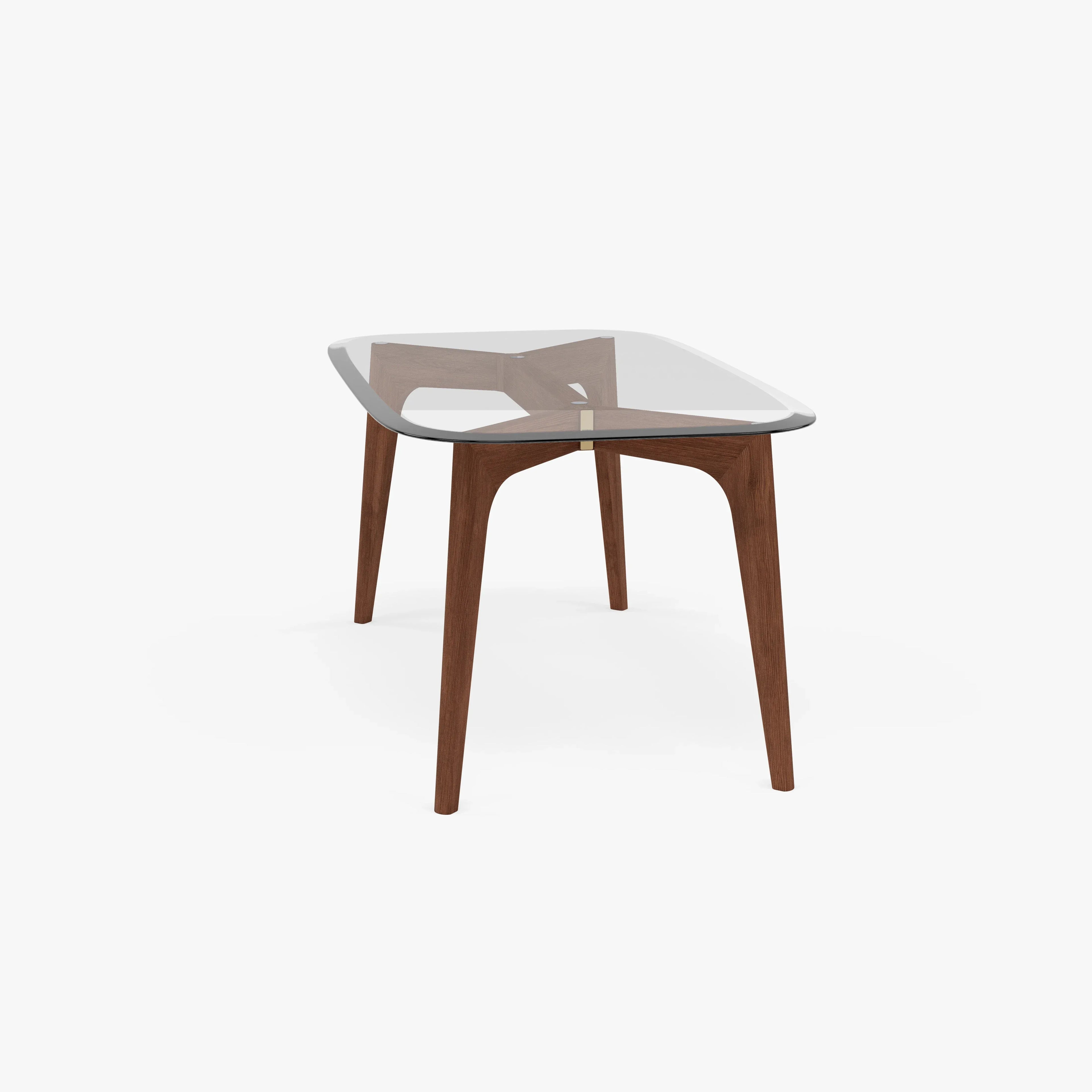 Hilda Dining Table 63" x 35" Solid American Walnut